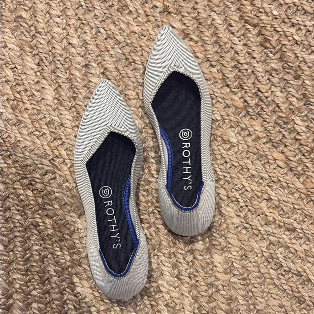 Rothy's Heather Flats with the original Pointed Toe Design